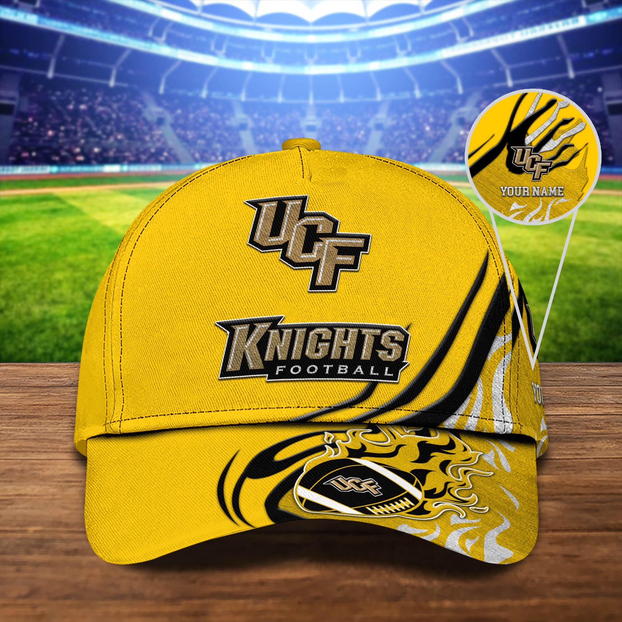 UCF Knights Sport Cap 2024 Version Personalized Your Name, Football Team Cap, Fan Gifts ETHY-51954