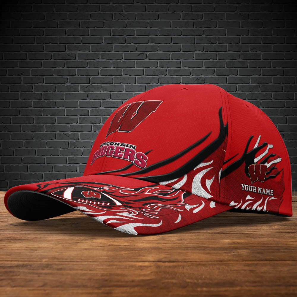 Alternative view of Wisconsin Badgers Sport Cap 2024 Version Personalized Your Name, Football Team Cap, Fan Gifts ETHY-51954