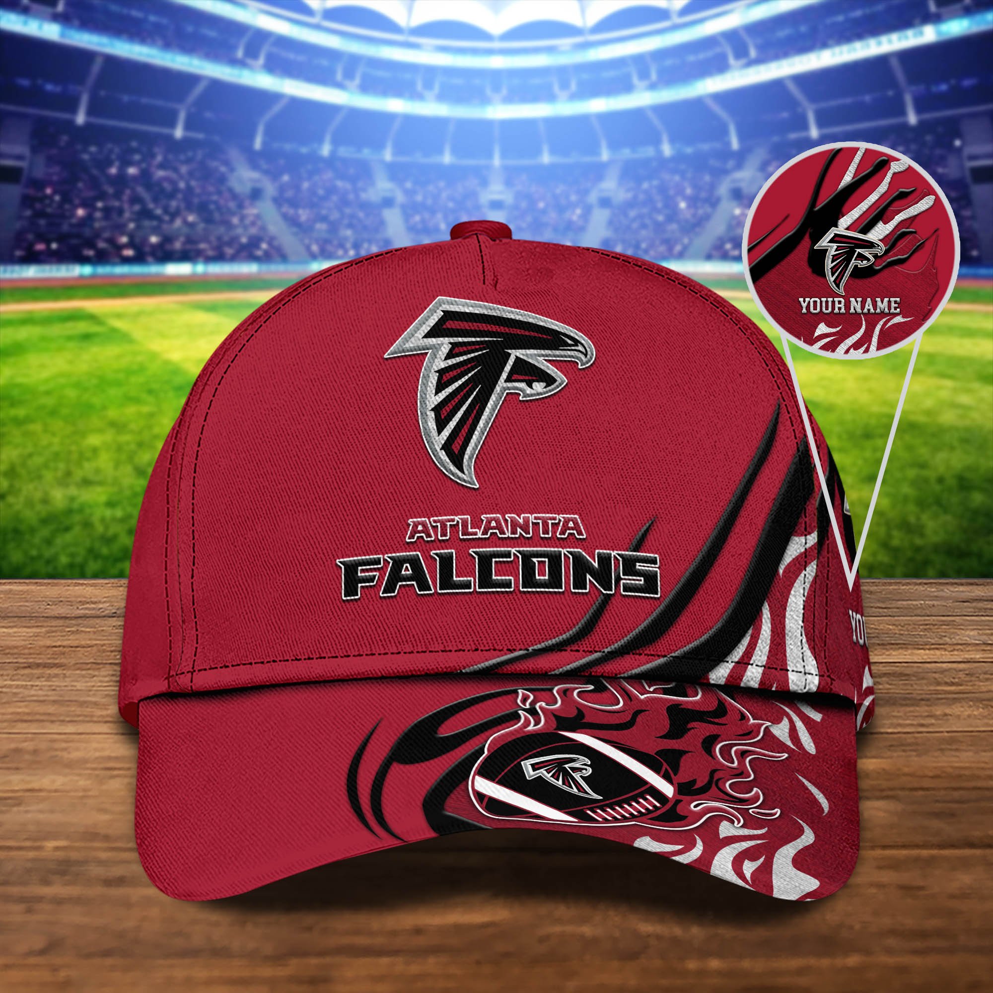 Atlanta Falcons Sport Cap 2024 Version Personalized Your Name, Football Team Cap, Fan Gifts ETHY-51954