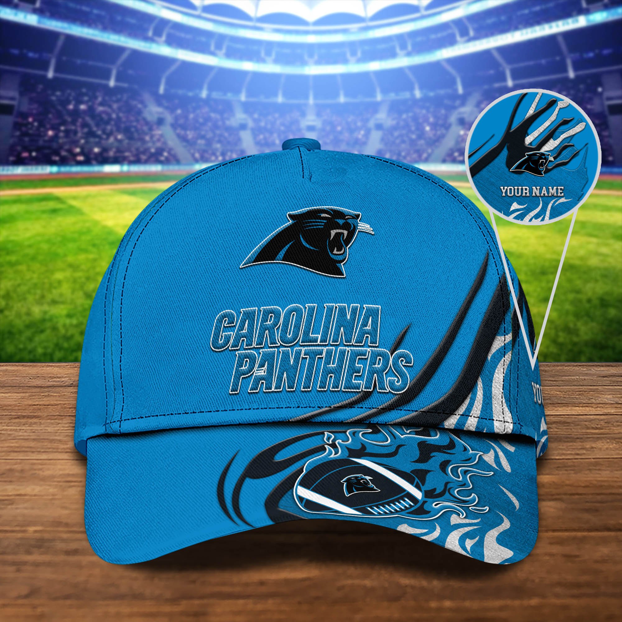 Carolina Panthers Sport Cap 2024 Version Personalized Your Name, Football Team Cap, Fan Gifts ETHY-51954