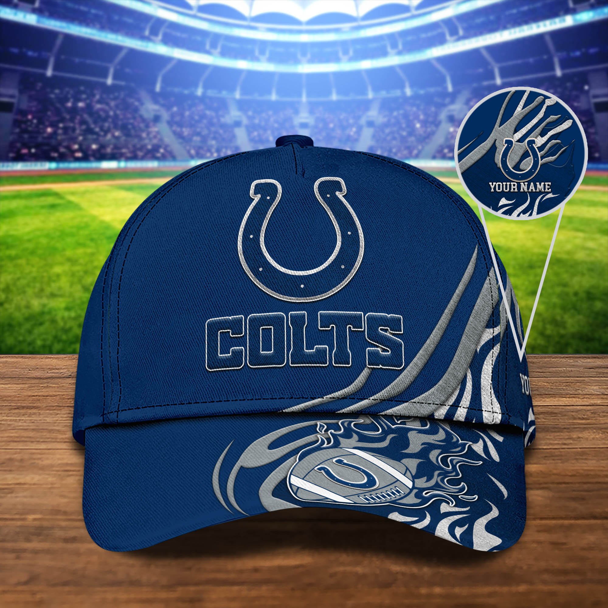 Indianapolis Colts Sport Cap 2024 Version Personalized Your Name, Football Team Cap, Fan Gifts ETHY-51954