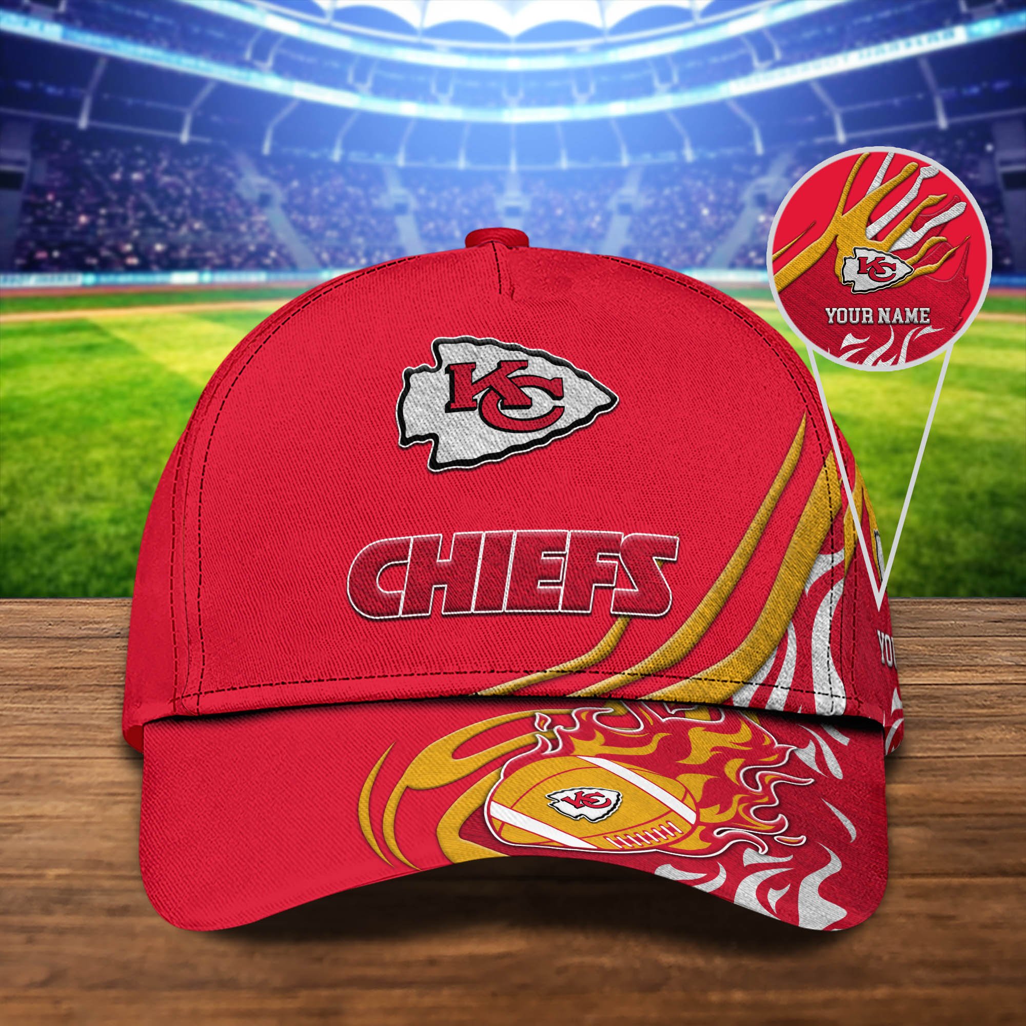 Kansas City Chiefs Sport Cap 2024 Version Personalized Your Name, Football Team Cap, Fan Gifts ETHY-51954