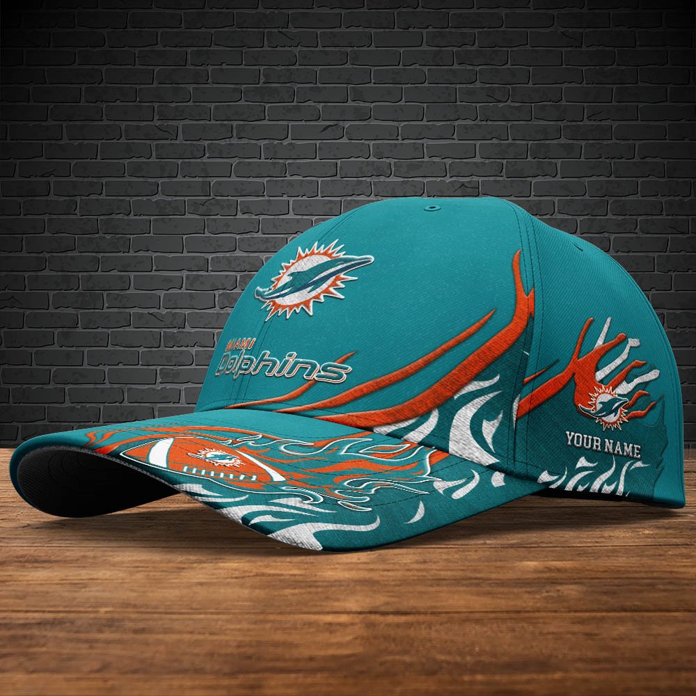 Alternative view of Miami Dolphins Sport Cap 2024 Version Personalized Your Name, Football Team Cap, Fan Gifts ETHY-51954