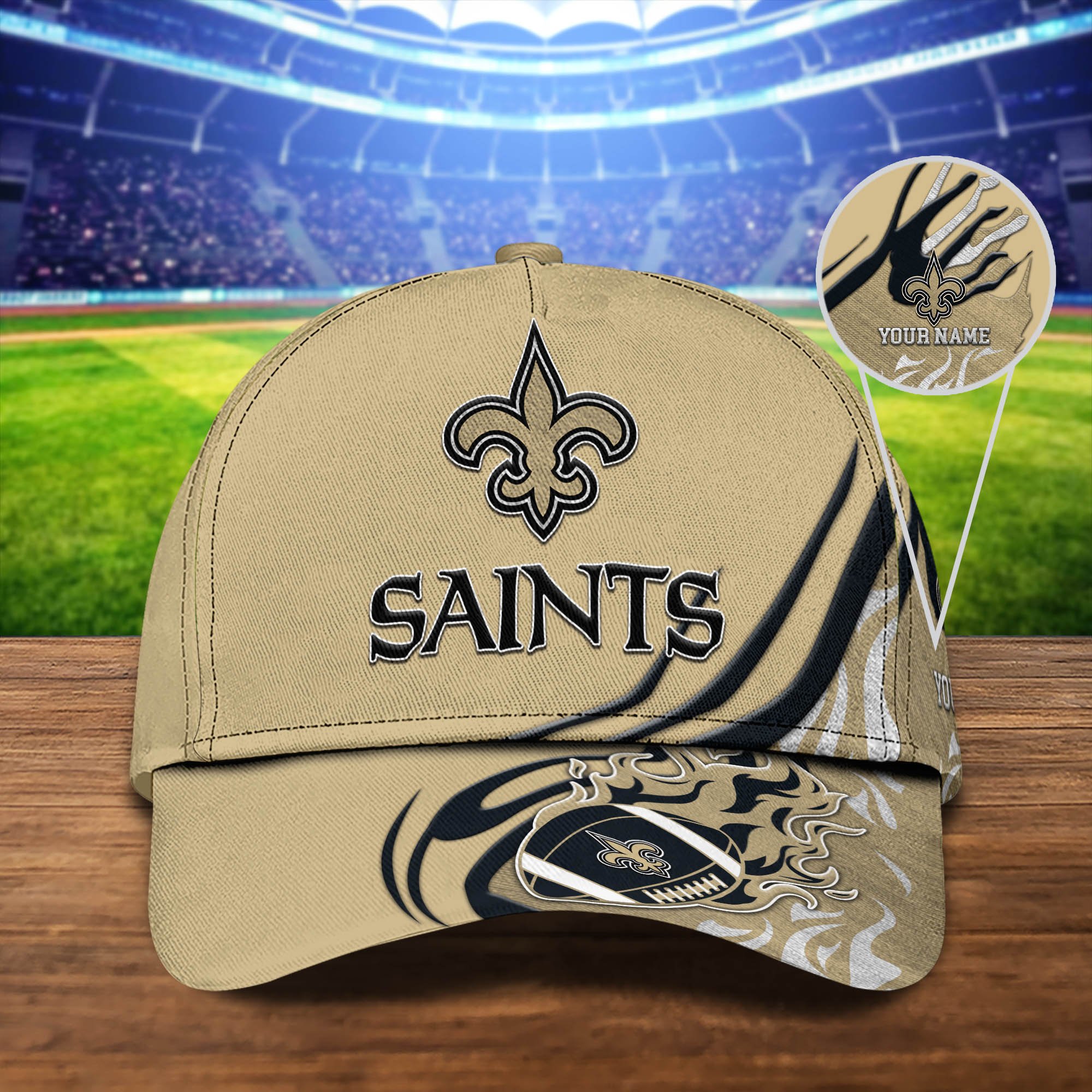 New Orleans Saints Sport Cap 2024 Version Personalized Your Name, Football Team Cap, Fan Gifts ETHY-51954