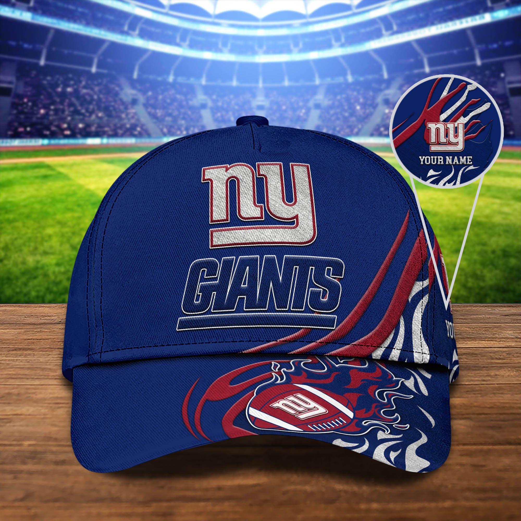 New York Giants Sport Cap 2024 Version Personalized Your Name, Football Team Cap, Fan Gifts ETHY-51954