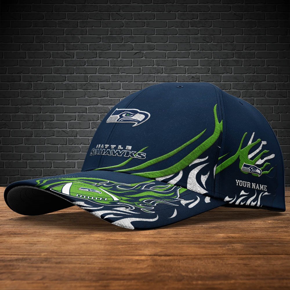 Alternative view of Seattle Seahawks Sport Cap 2024 Version Personalized Your Name, Football Team Cap, Fan Gifts ETHY-51954