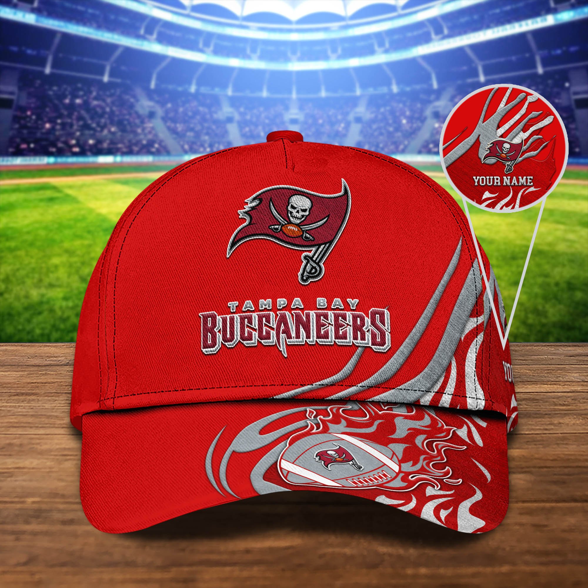 Tampa Bay Buccaneers Sport Cap 2024 Version Personalized Your Name, Football Team Cap, Fan Gifts ETHY-51954