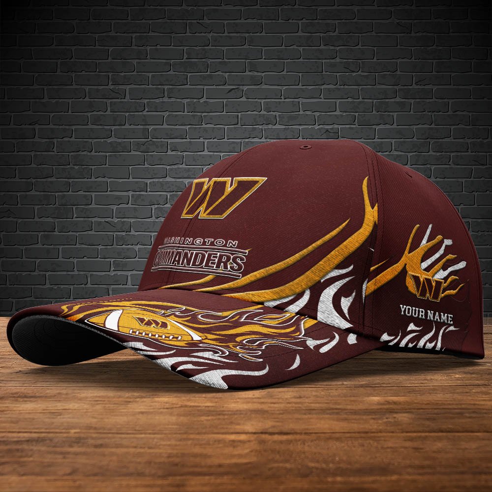 Alternative view of Washington Commanders Sport Cap 2024 Version Personalized Your Name, Football Team Cap, Fan Gifts ETHY-51954