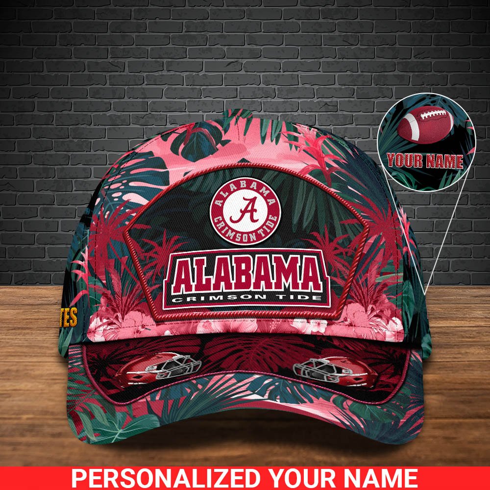 Alternative view of Alabama Crimson Tide Football Team Cap 2024 Version Personalized Your Name, Tropical Cap, Sport Gifts ETHY-53142