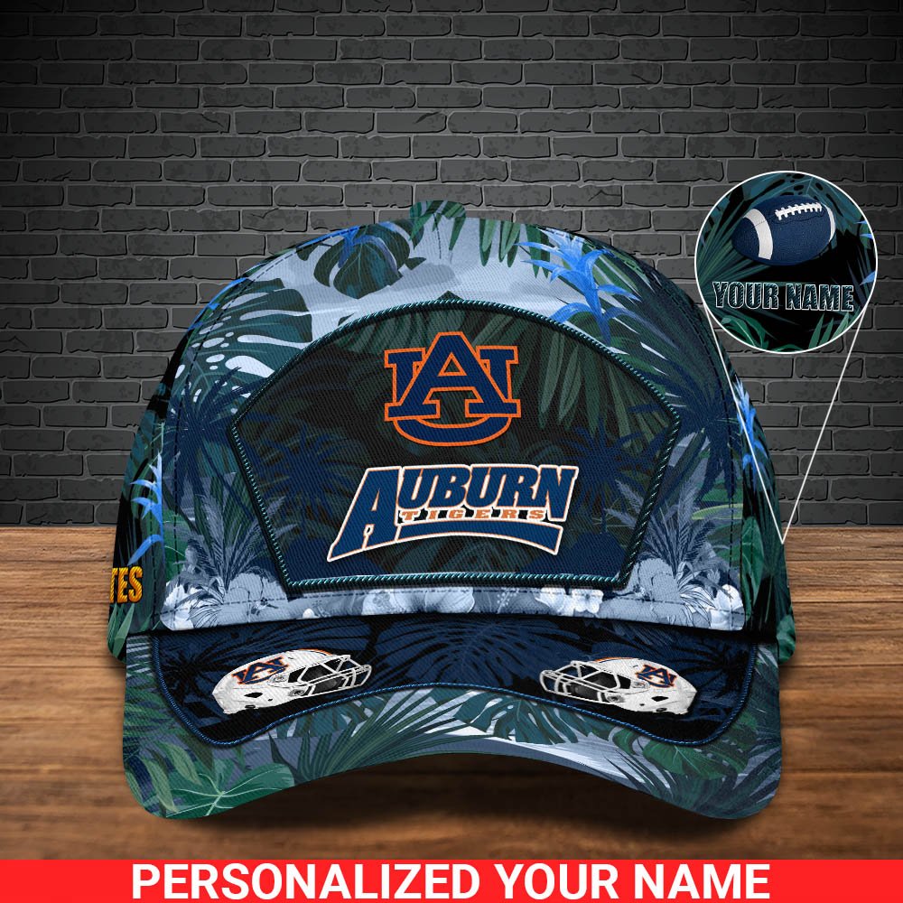 Alternative view of Auburn Tigers Football Team Cap 2024 Version Personalized Your Name, Tropical Cap, Sport Gifts ETHY-53142