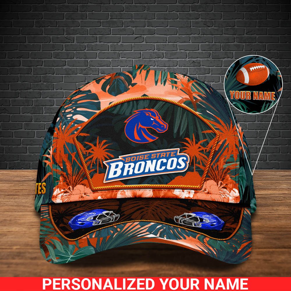 Alternative view of Boise State Broncos Football Team Cap 2024 Version Personalized Your Name, Tropical Cap, Sport Gifts ETHY-53142
