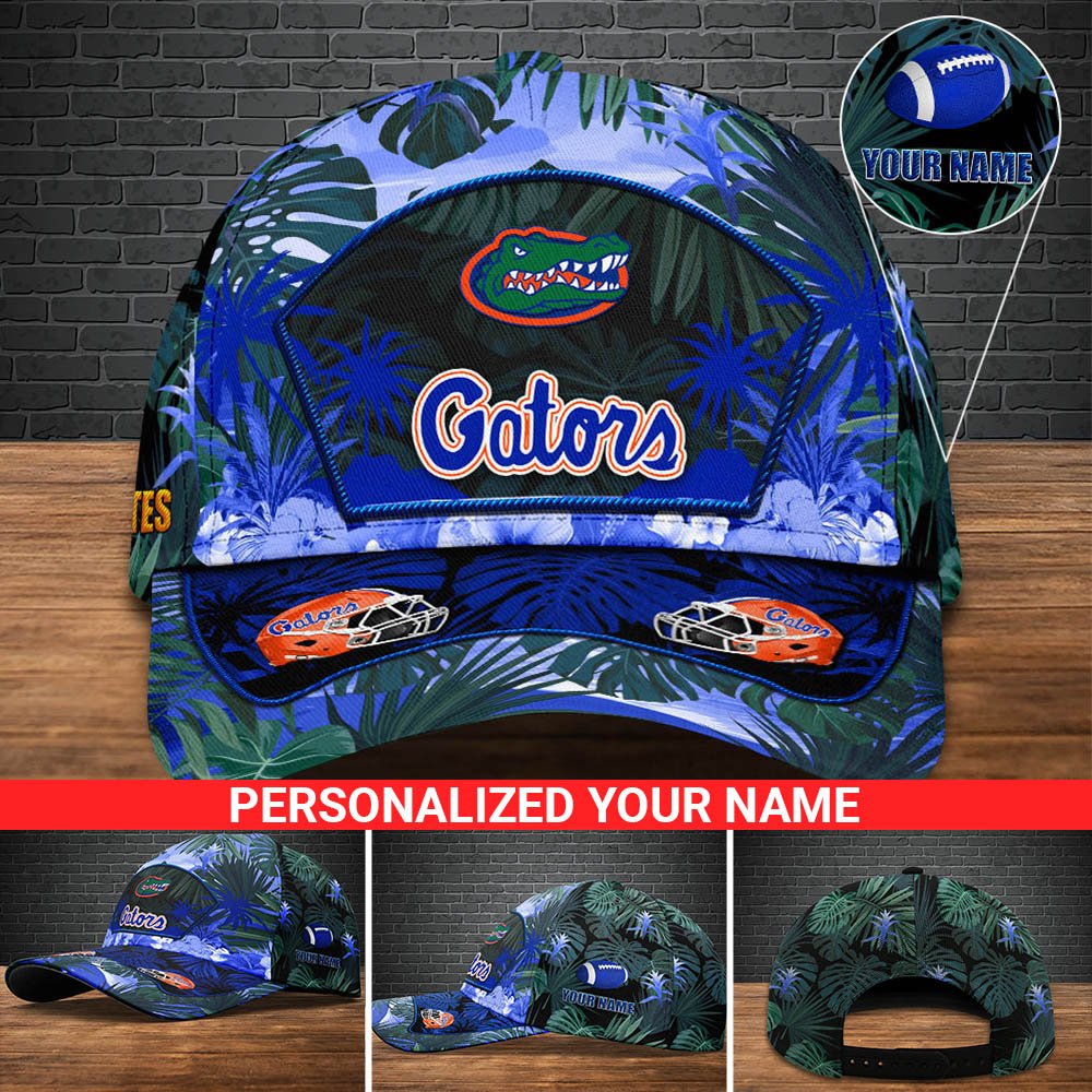 Florida Gators Football Team Cap 2024 Version Personalized Your Name, Tropical Cap, Sport Gifts ETHY-53142