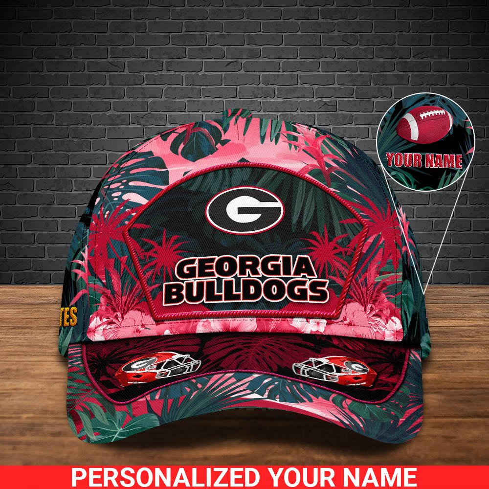 Alternative view of Georgia Bulldogs Football Team Cap 2024 Version Personalized Your Name, Tropical Cap, Sport Gifts ETHY-53142