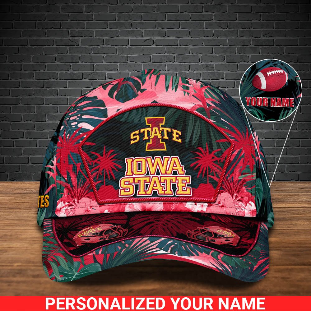 Alternative view of Iowa State Cyclones Football Team Cap 2024 Version Personalized Your Name, Tropical Cap, Sport Gifts ETHY-53142