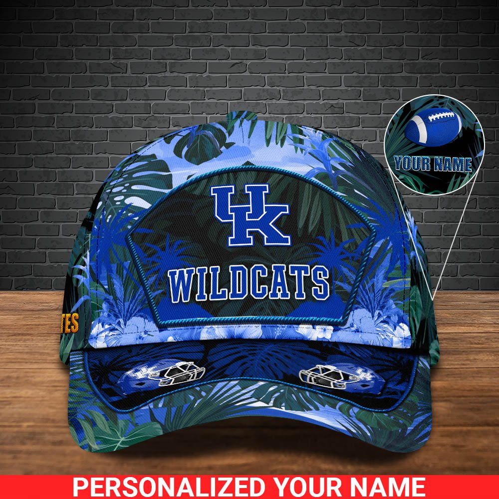 Alternative view of Kentucky Wildcats Football Team Cap 2024 Version Personalized Your Name, Tropical Cap, Sport Gifts ETHY-53142