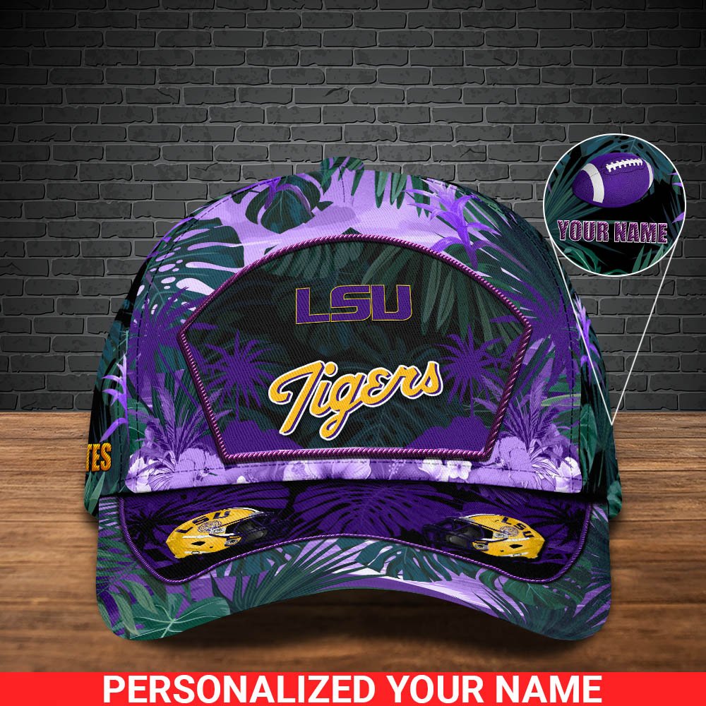 Alternative view of LSU TIGERS Football Team Cap 2024 Version Personalized Your Name, Tropical Cap, Sport Gifts ETHY-53142