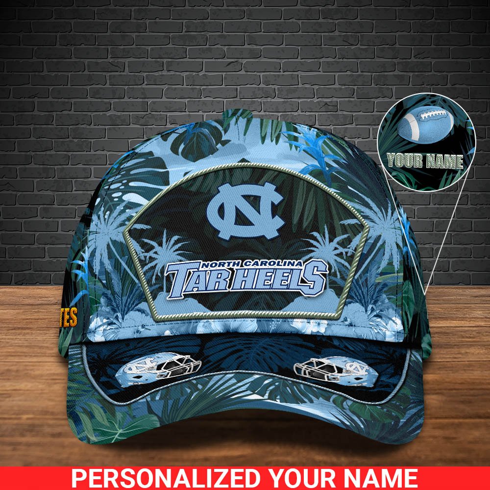 Alternative view of North Carolina Tar Heels Football Team Cap 2024 Version Personalized Your Name, Tropical Cap, Sport Gifts ETHY-53142