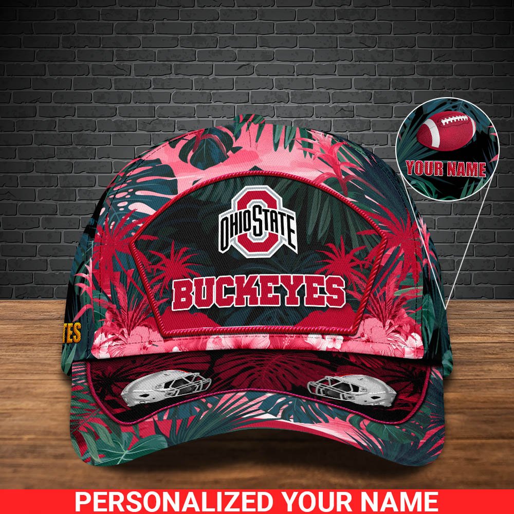 Alternative view of Ohio State Buckeyes Football Team Cap 2024 Version Personalized Your Name, Tropical Cap, Sport Gifts ETHY-53142