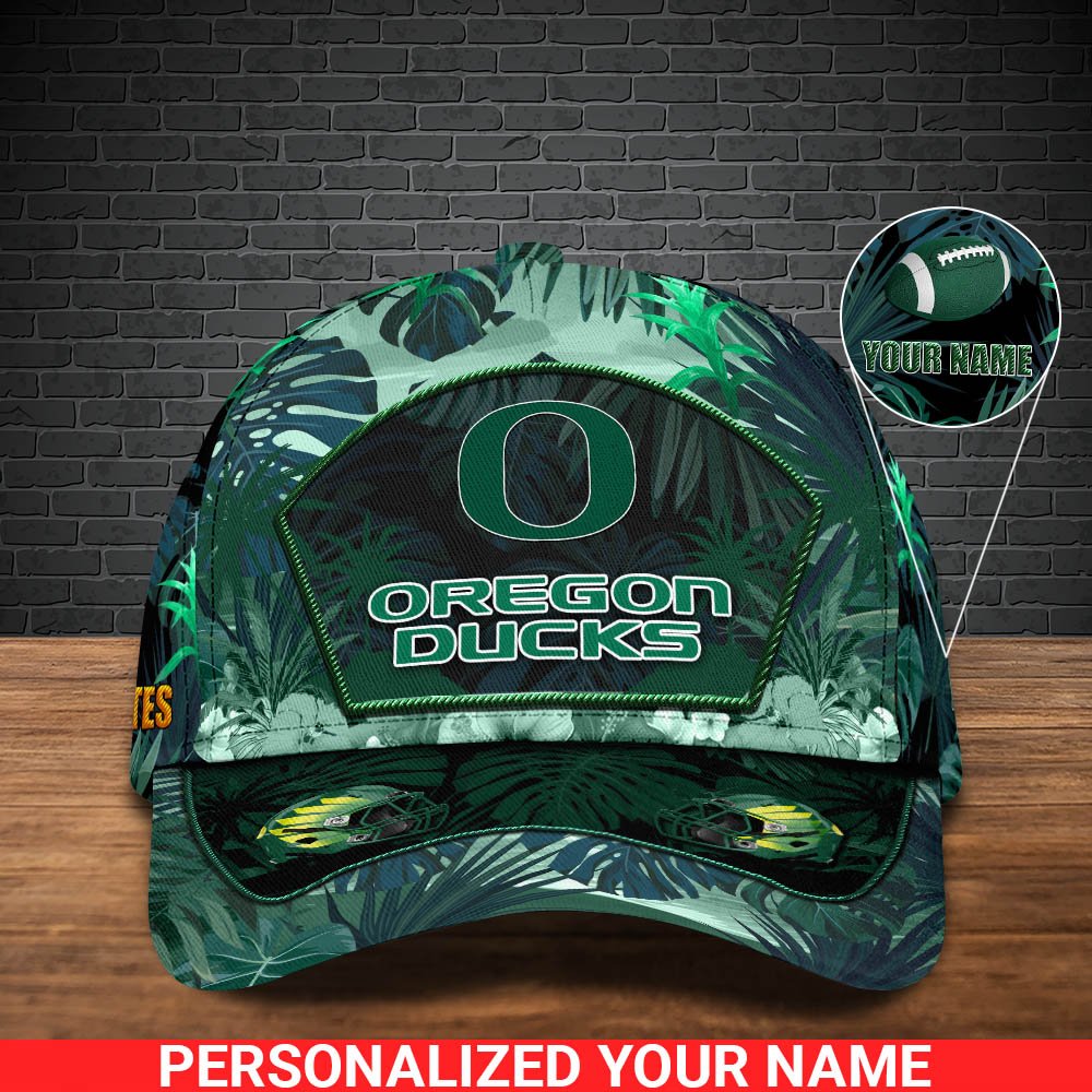 Alternative view of Oregon Ducks Football Team Cap 2024 Version Personalized Your Name, Tropical Cap, Sport Gifts ETHY-53142