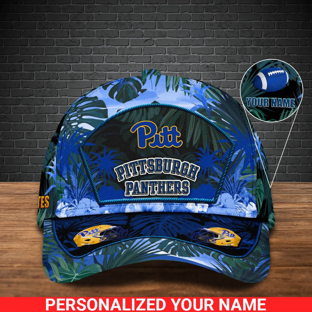 Alternative view of Pittsburgh Panthers Football Team Cap 2024 Version Personalized Your Name, Tropical Cap, Sport Gifts ETHY-53142