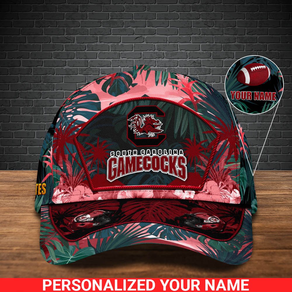 Alternative view of South Carolina Gamecocks Football Team Cap 2024 Version Personalized Your Name, Tropical Cap, Sport Gifts ETHY-53142