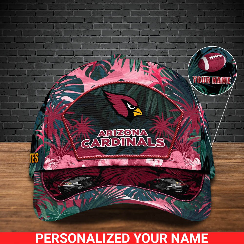 Alternative view of Arizona Cardinals Football Team Cap 2024 Version Personalized Your Name, Tropical Cap, Sport Gifts ETHY-53142