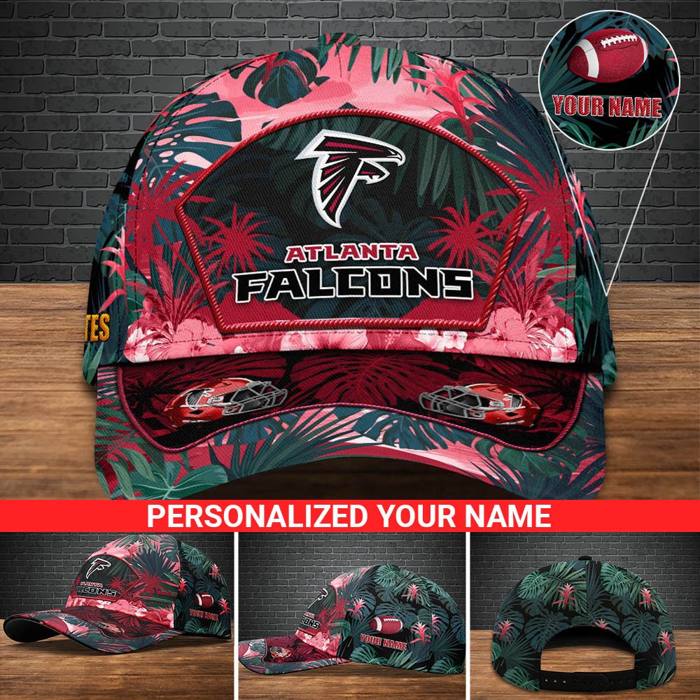Atlanta Falcons Football Team Cap 2024 Version Personalized Your Name, Tropical Cap, Sport Gifts ETHY-53142