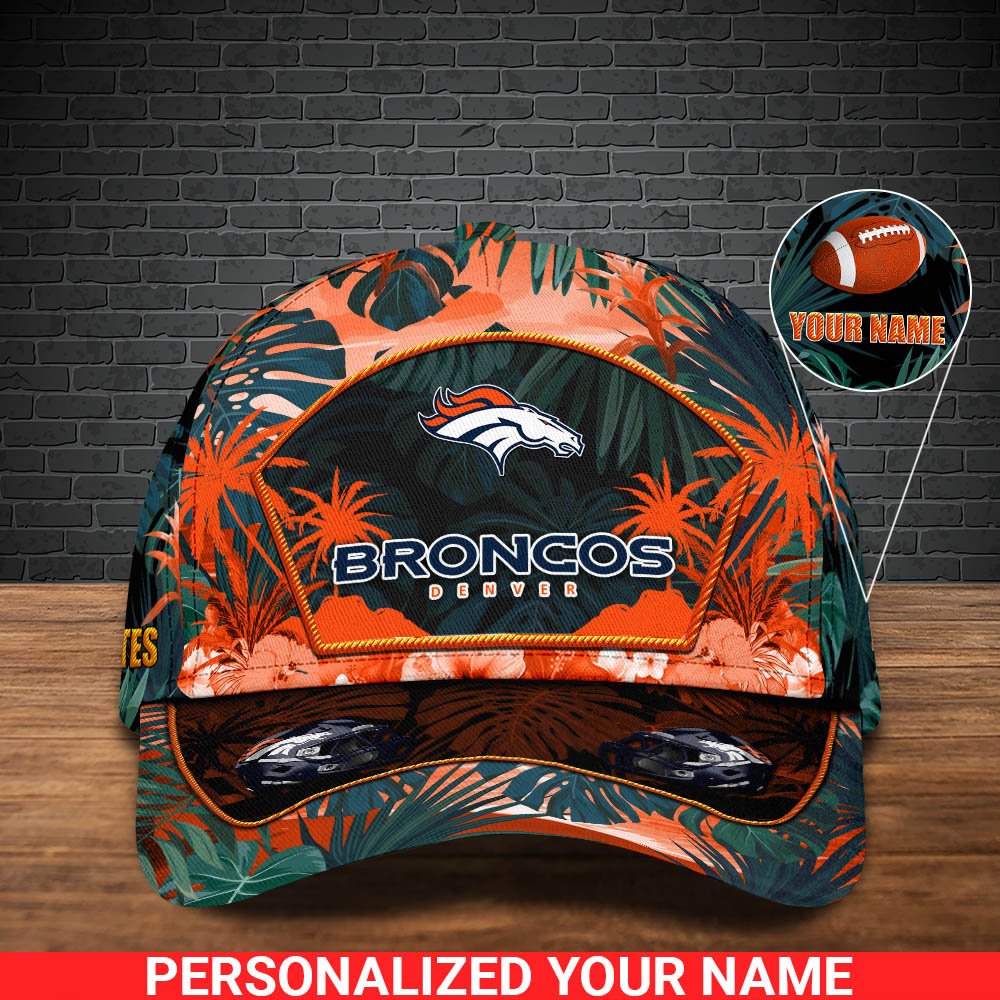 Alternative view of Denver Broncos Football Team Cap 2024 Version Personalized Your Name, Tropical Cap, Sport Gifts ETHY-53142