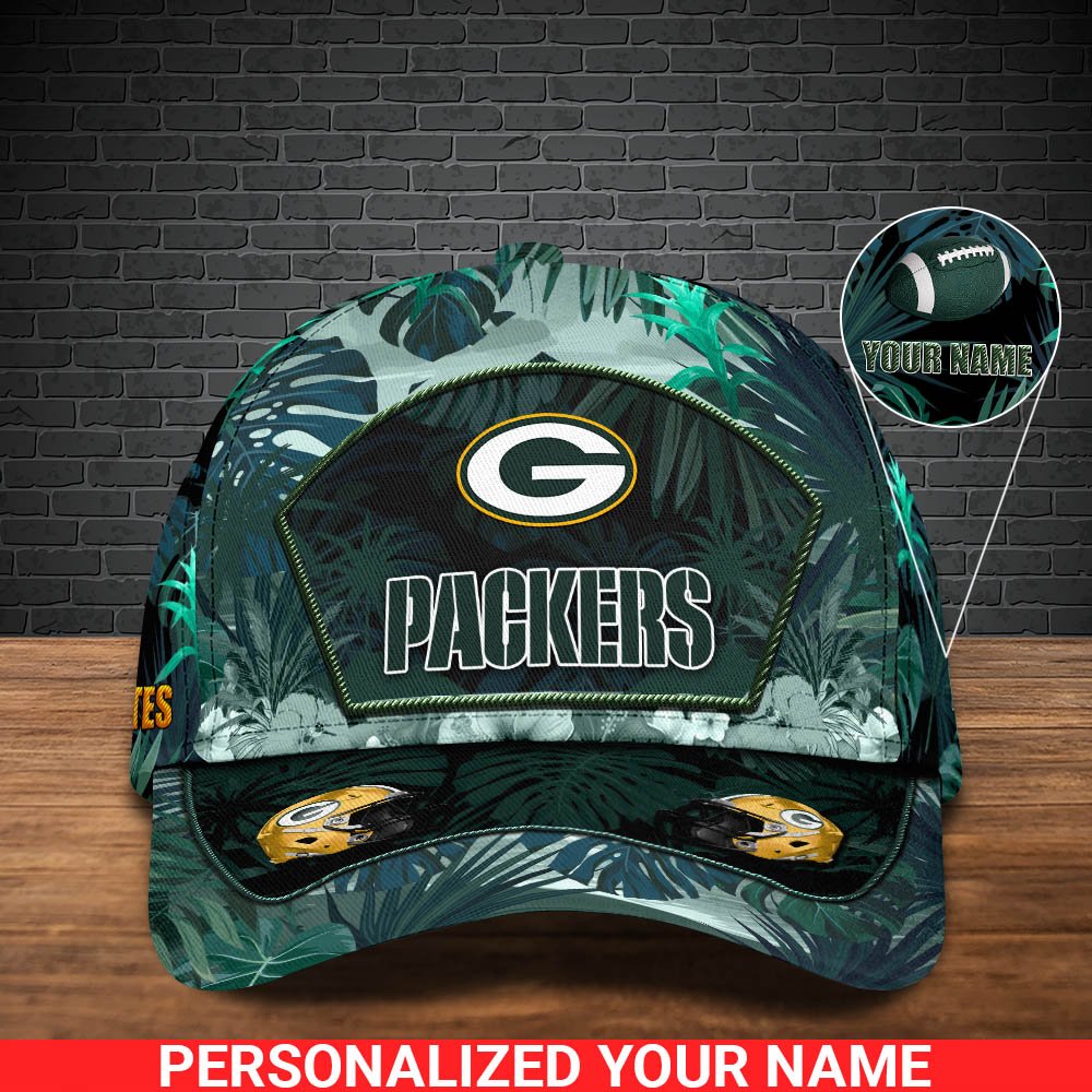 Alternative view of Green Bay Packers Football Team Cap 2024 Version Personalized Your Name, Tropical Cap, Sport Gifts ETHY-53142