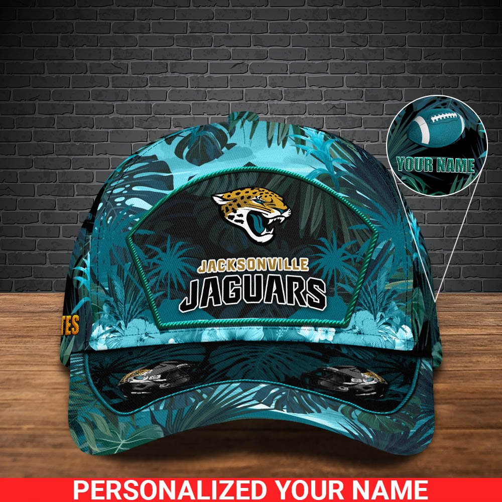 Alternative view of Jacksonville Jaguars Football Team Cap 2024 Version Personalized Your Name, Tropical Cap, Sport Gifts ETHY-53142