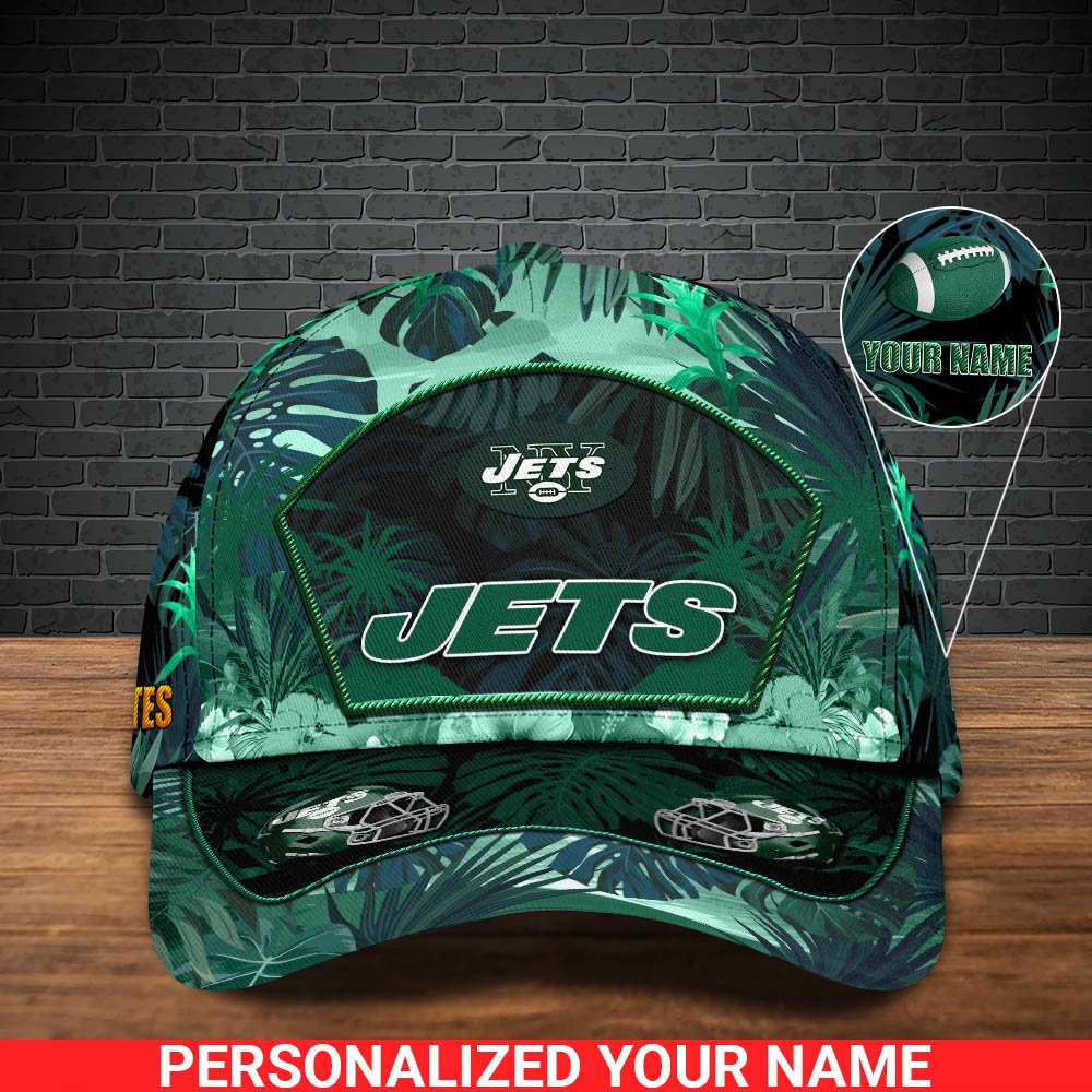 Alternative view of New York Jets Football Team Cap 2024 Version Personalized Your Name, Tropical Cap, Sport Gifts ETHY-53142