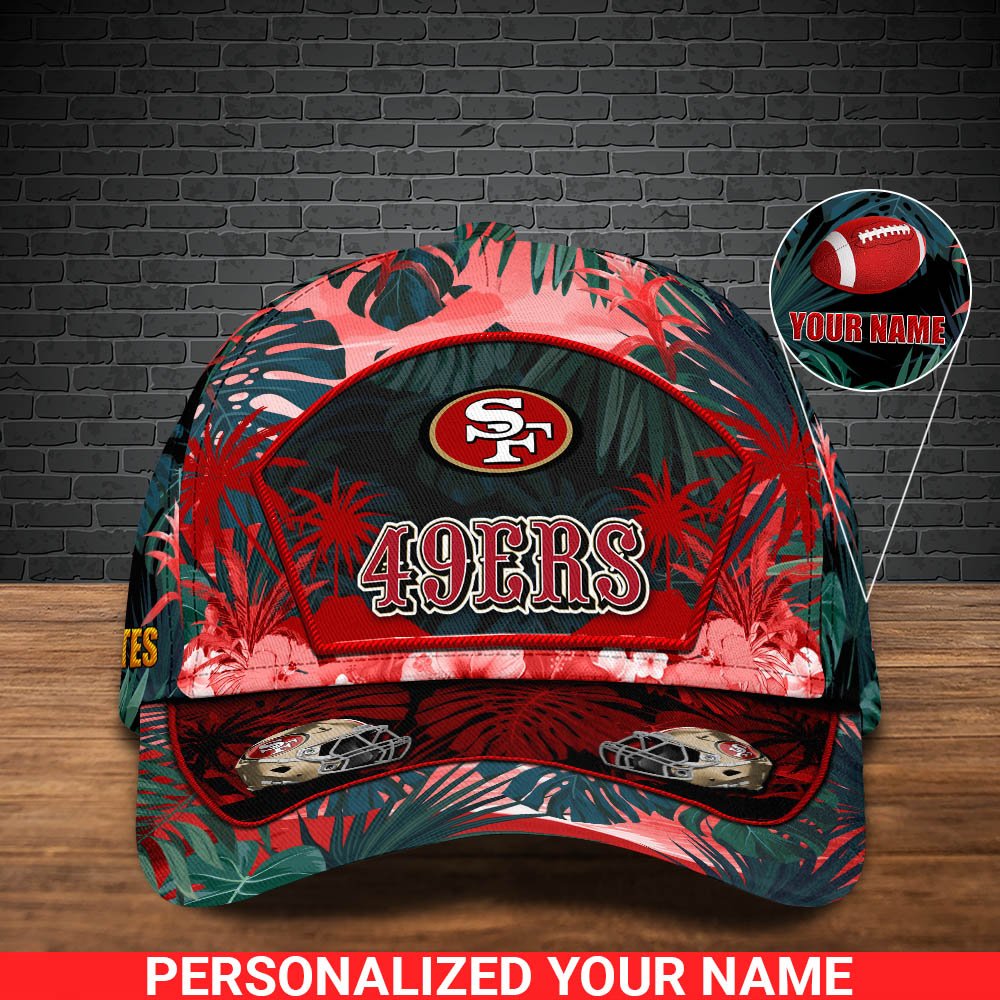 Alternative view of San Francisco 49ers Football Team Cap 2024 Version Personalized Your Name, Tropical Cap, Sport Gifts ETHY-53142