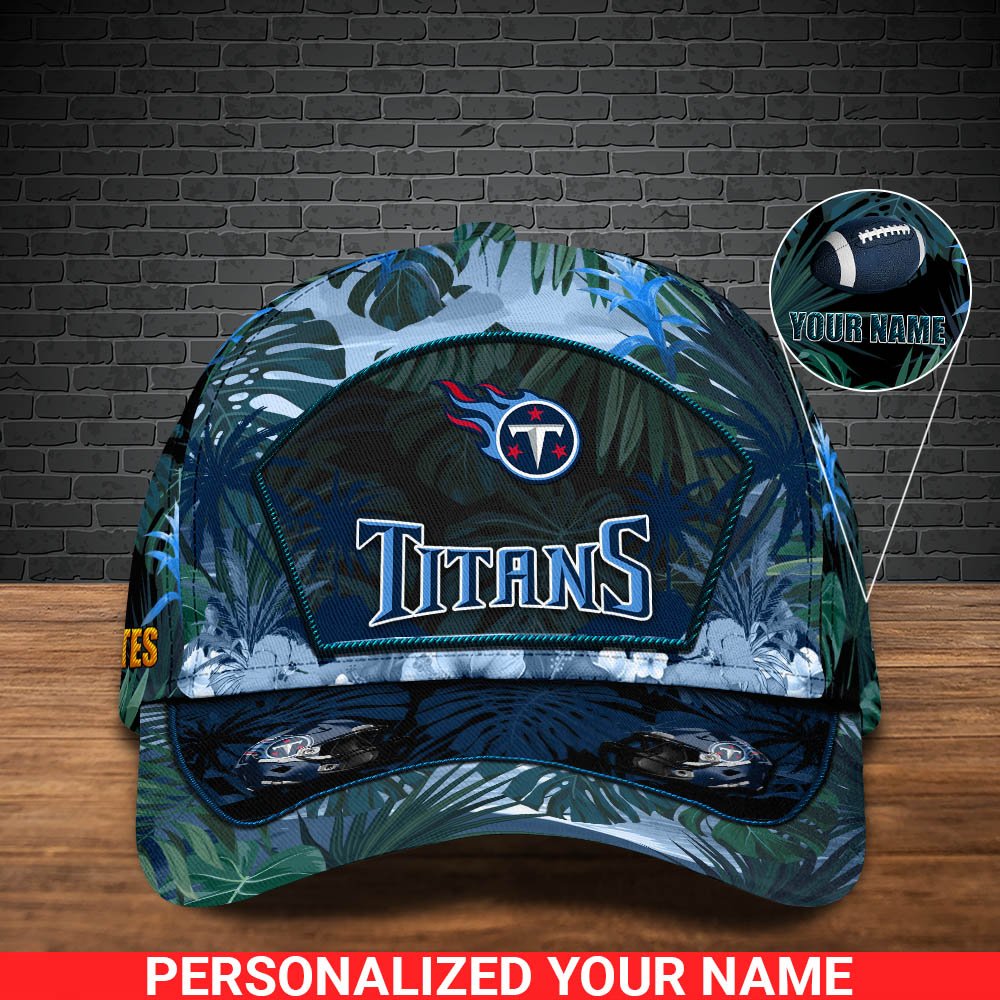 Alternative view of Tennessee Titans Football Team Cap 2024 Version Personalized Your Name, Tropical Cap, Sport Gifts ETHY-53142