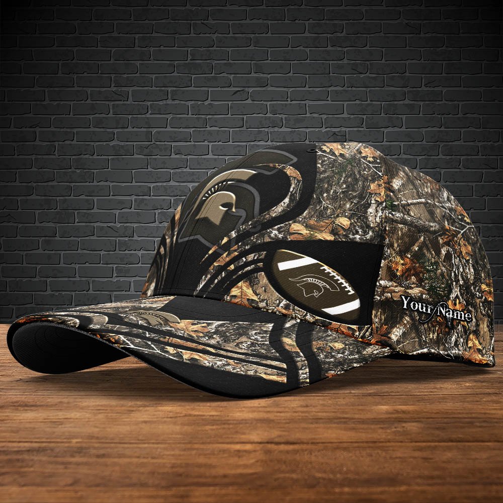 Alternative view of Michigan State Spartans Camouflage Cap 2024 Version Customized Your Name, Football Team Cap For Fans ETHY-53591