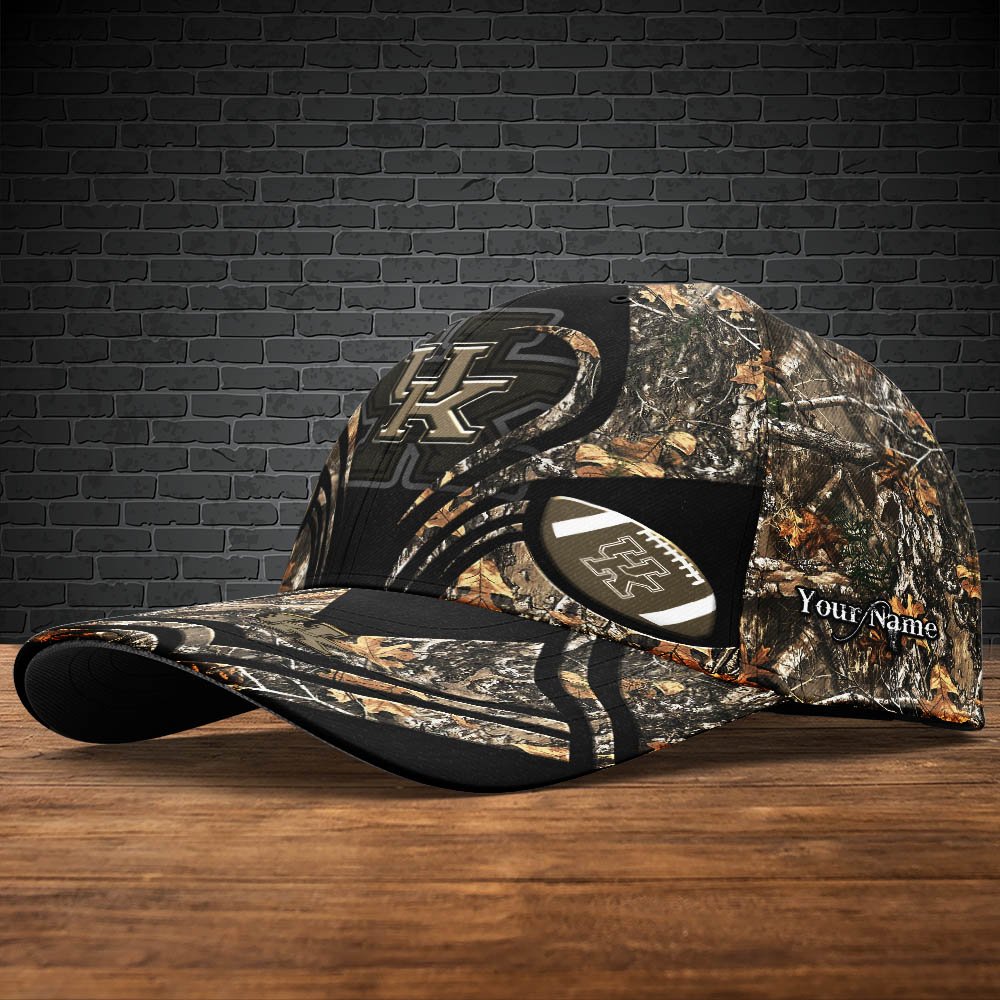 Alternative view of Kentucky Wildcats Camouflage Cap 2024 Version Customized Your Name, Football Team Cap For Fans ETHY-53591