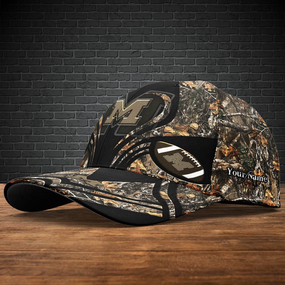Alternative view of Michigan Wolverines Camouflage Cap 2024 Version Customized Your Name, Football Team Cap For Fans ETHY-53591