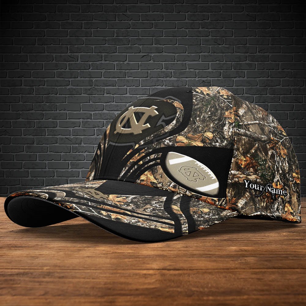Alternative view of North Carolina Tar Heels Camouflage Cap 2024 Version Customized Your Name, Football Team Cap For Fans ETHY-53591