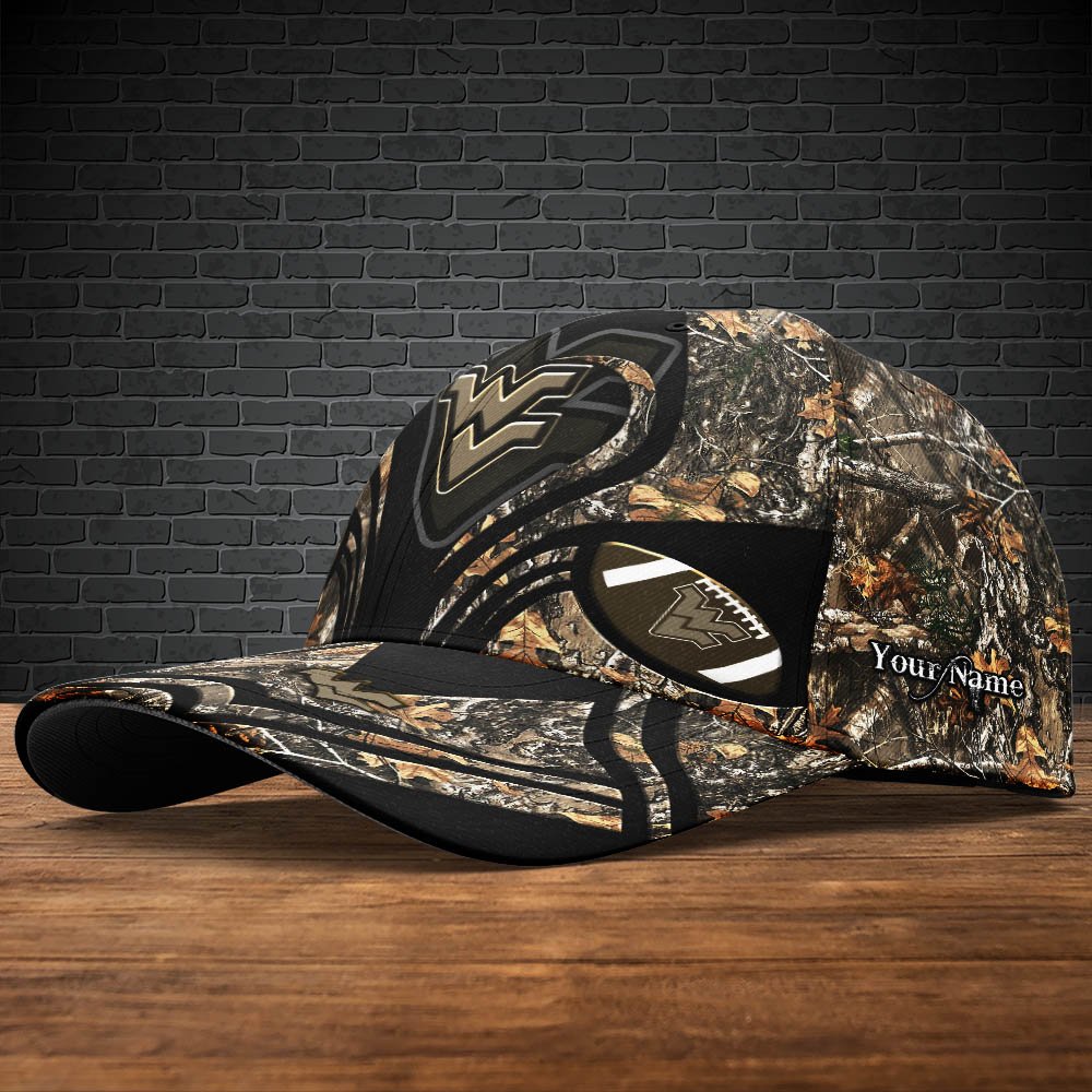 Alternative view of West Virginia Mountaineers Camouflage Cap 2024 Version Customized Your Name, Football Team Cap For Fans ETHY-53591