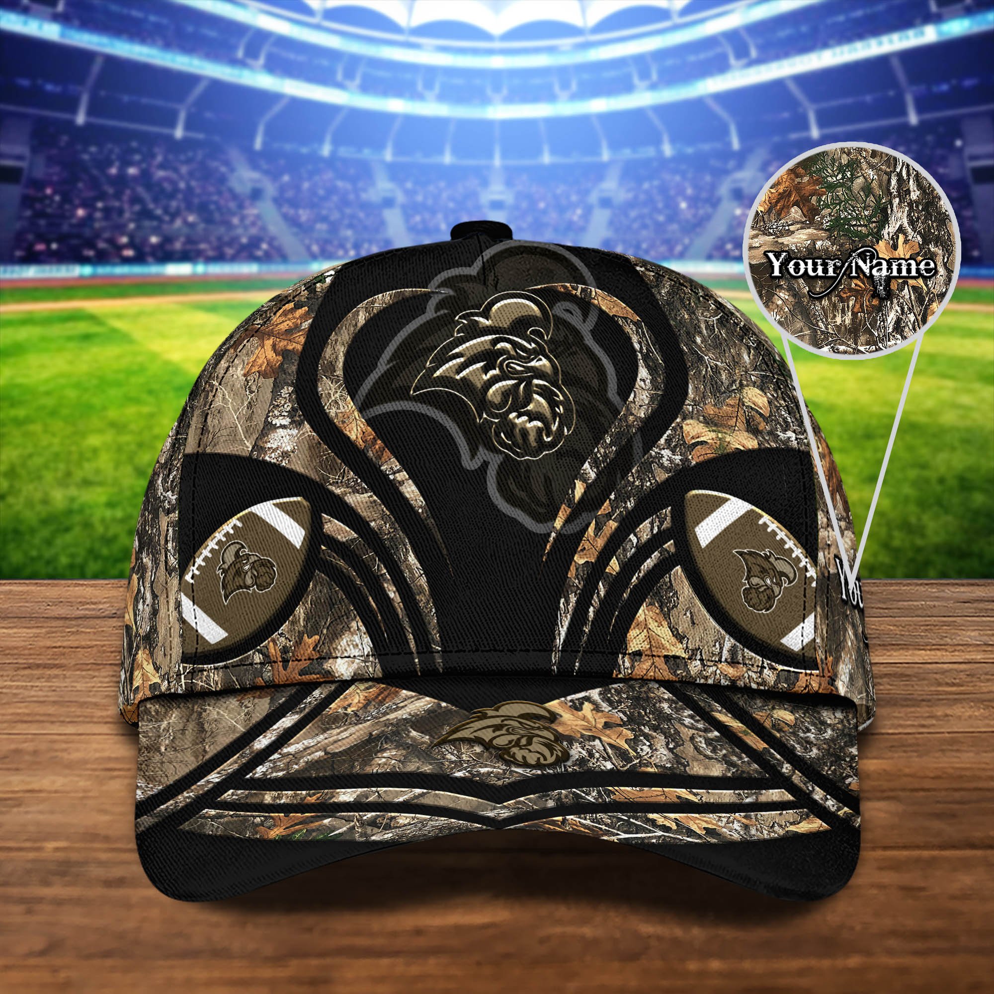 Coastal Carolina Chanticleers Camouflage Cap 2024 Version Customized Your Name, Football Team Cap For Fans ETHY-53591