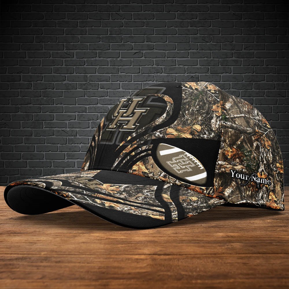 Alternative view of Houston Cougars Camouflage Cap 2024 Version Customized Your Name, Football Team Cap For Fans ETHY-53591