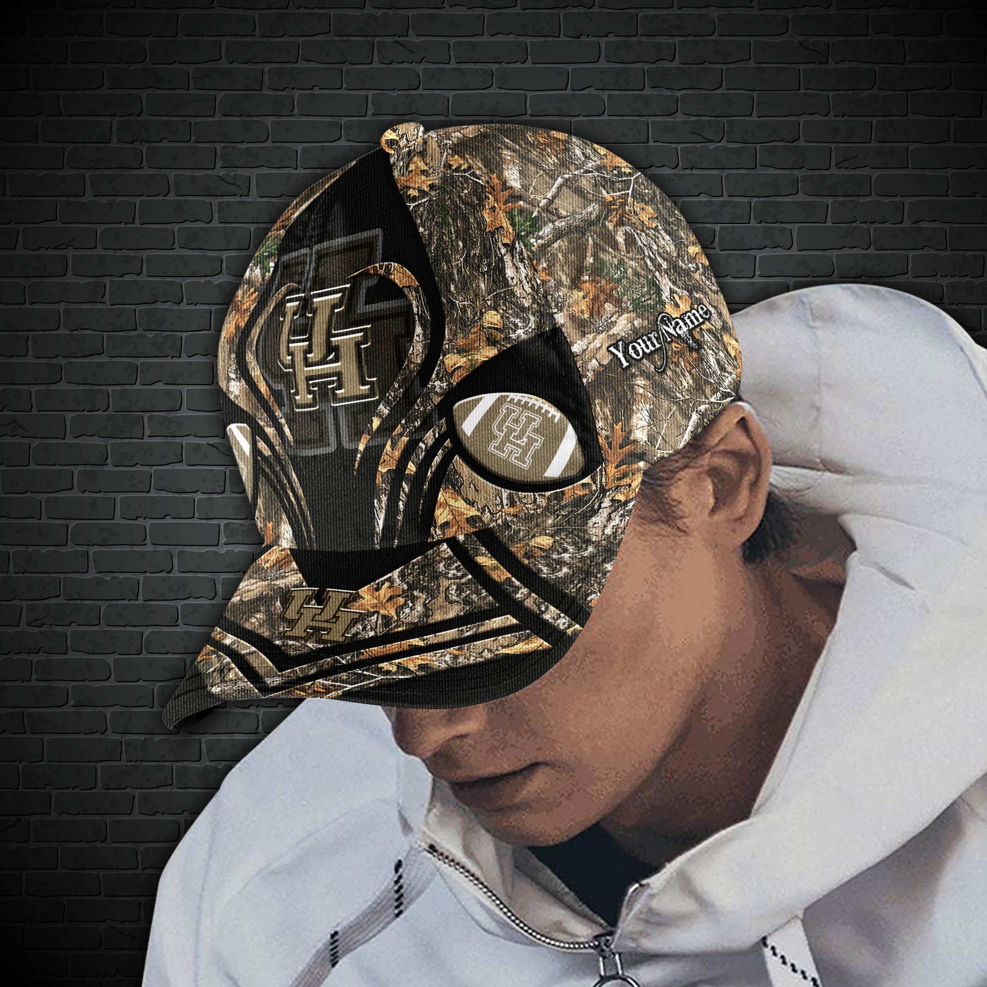 Houston Cougars Camouflage Cap 2024 Version Customized Your Name, Football Team Cap For Fans ETHY-53591 - Image 5