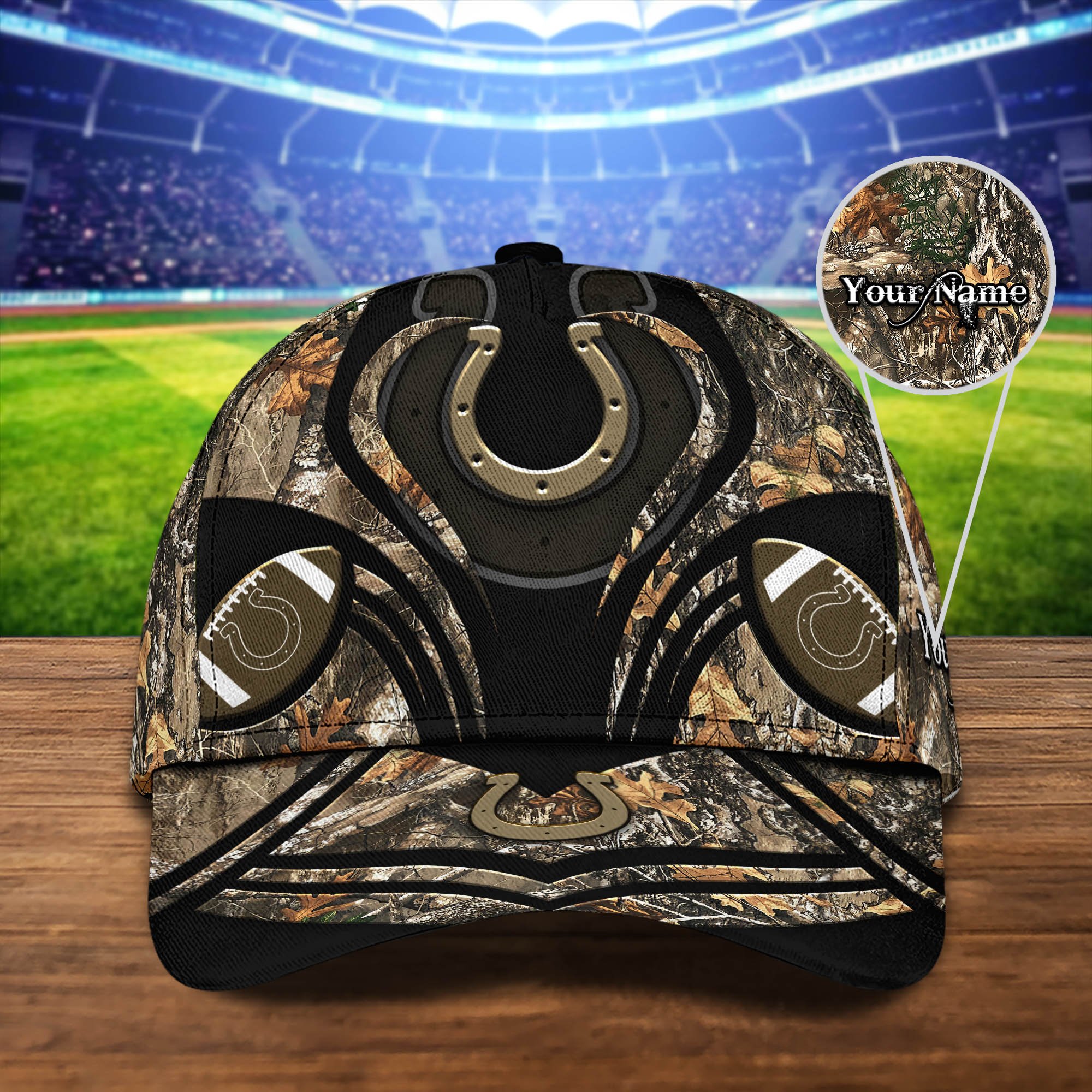 Indianapolis Colts Camouflage Cap 2024 Version Customized Your Name, Football Team Cap For Fans ETHY-53591