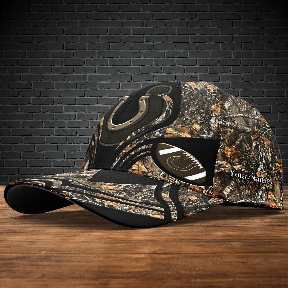 Alternative view of Indianapolis Colts Camouflage Cap 2024 Version Customized Your Name, Football Team Cap For Fans ETHY-53591
