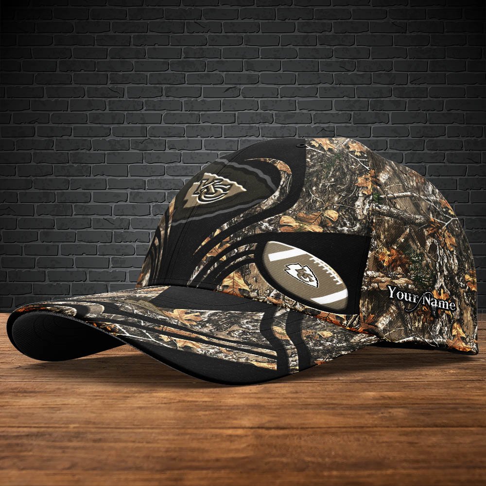 Alternative view of Kansas City Chiefs Camouflage Cap 2024 Version Customized Your Name, Football Team Cap For Fans ETHY-53591