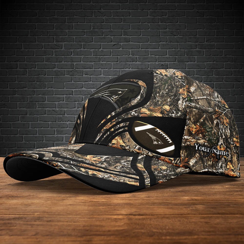 Alternative view of New England Patriots Camouflage Cap 2024 Version Customized Your Name, Football Team Cap For Fans ETHY-53591
