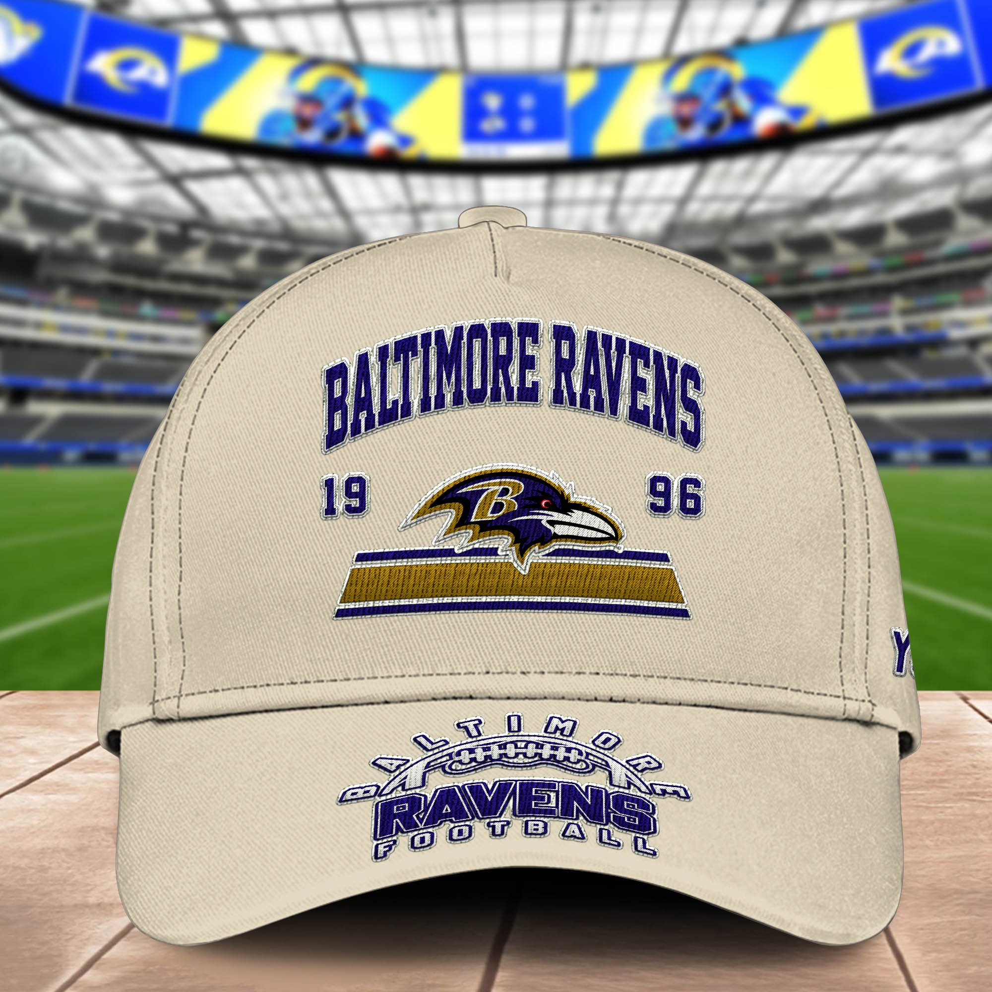 Alternative view of Baltimore Ravens Embroidered Cap 2024 Version Personalized Your Name, Sport Team Cap, Sport Gifts ETHY-60111