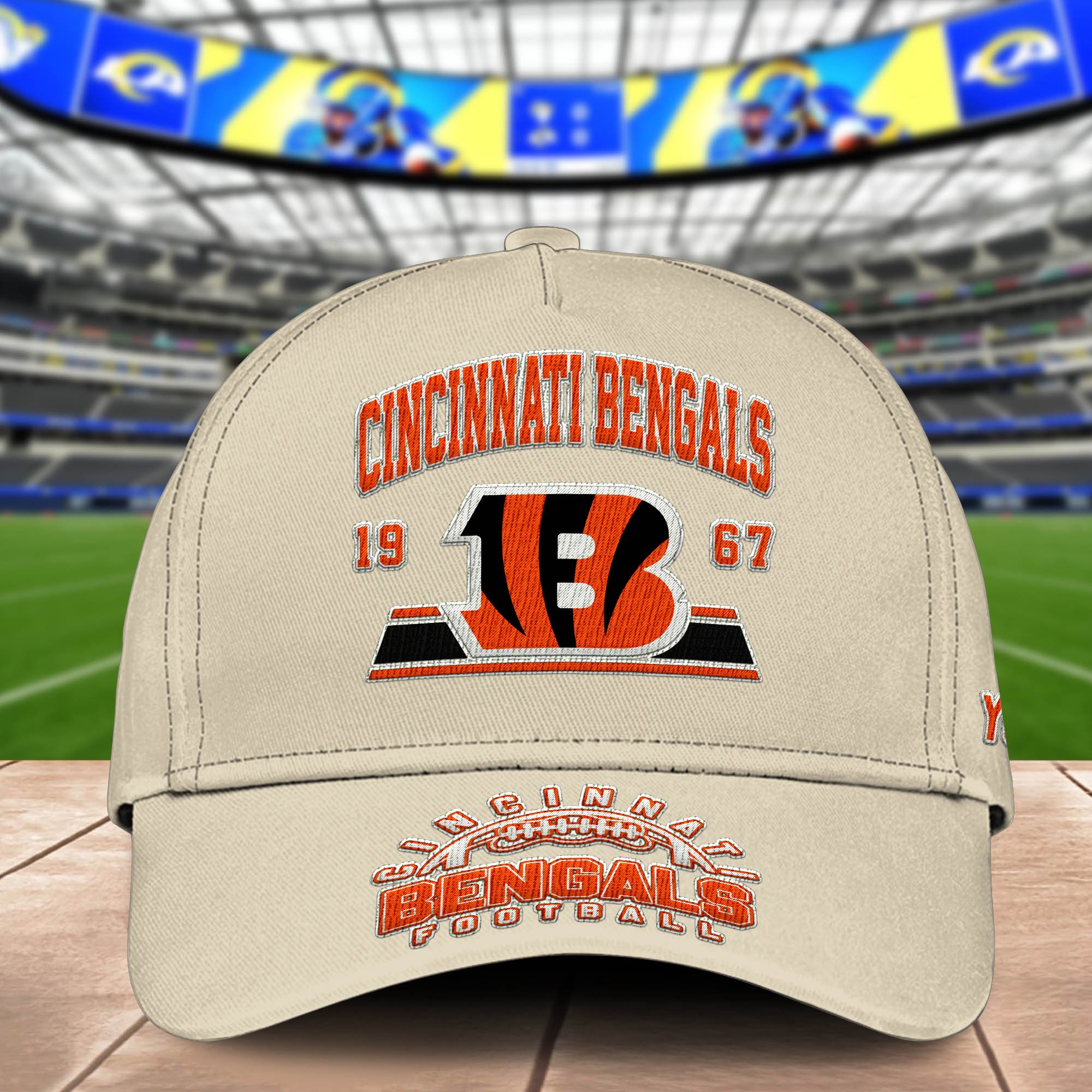 Alternative view of Cincinnati Bengals Embroidered Cap 2024 Version Personalized Your Name, Sport Team Cap, Sport Gifts ETHY-60111