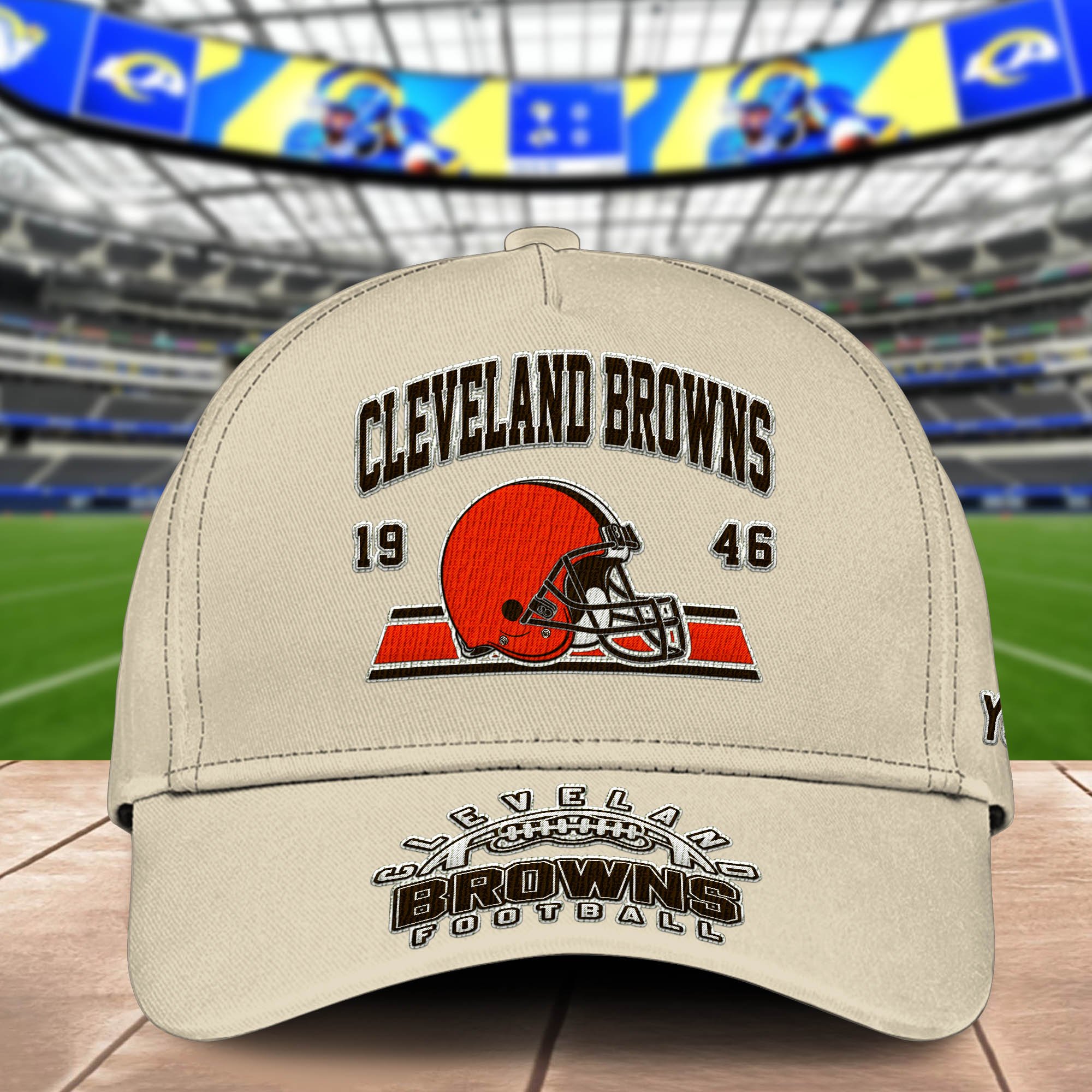 Alternative view of Cleveland Browns Embroidered Cap 2024 Version Personalized Your Name, Sport Team Cap, Sport Gifts ETHY-60111