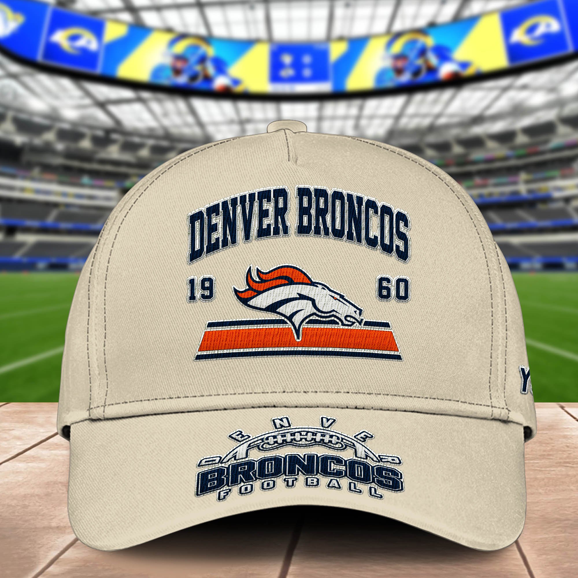 Alternative view of Denver Broncos Embroidered Cap 2024 Version Personalized Your Name, Sport Team Cap, Sport Gifts ETHY-60111
