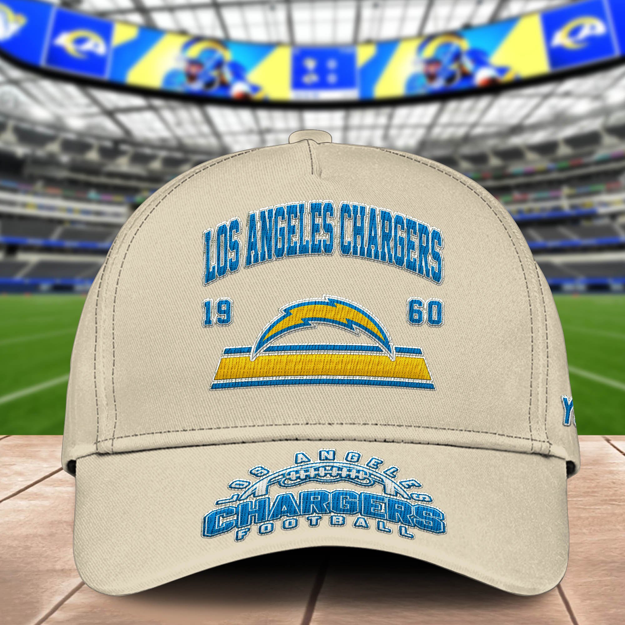 Alternative view of Los Angeles Chargers Embroidered Cap 2024 Version Personalized Your Name, Sport Team Cap, Sport Gifts ETHY-60111